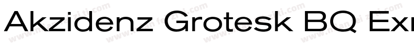 Akzidenz Grotesk BQ Exr字体转换